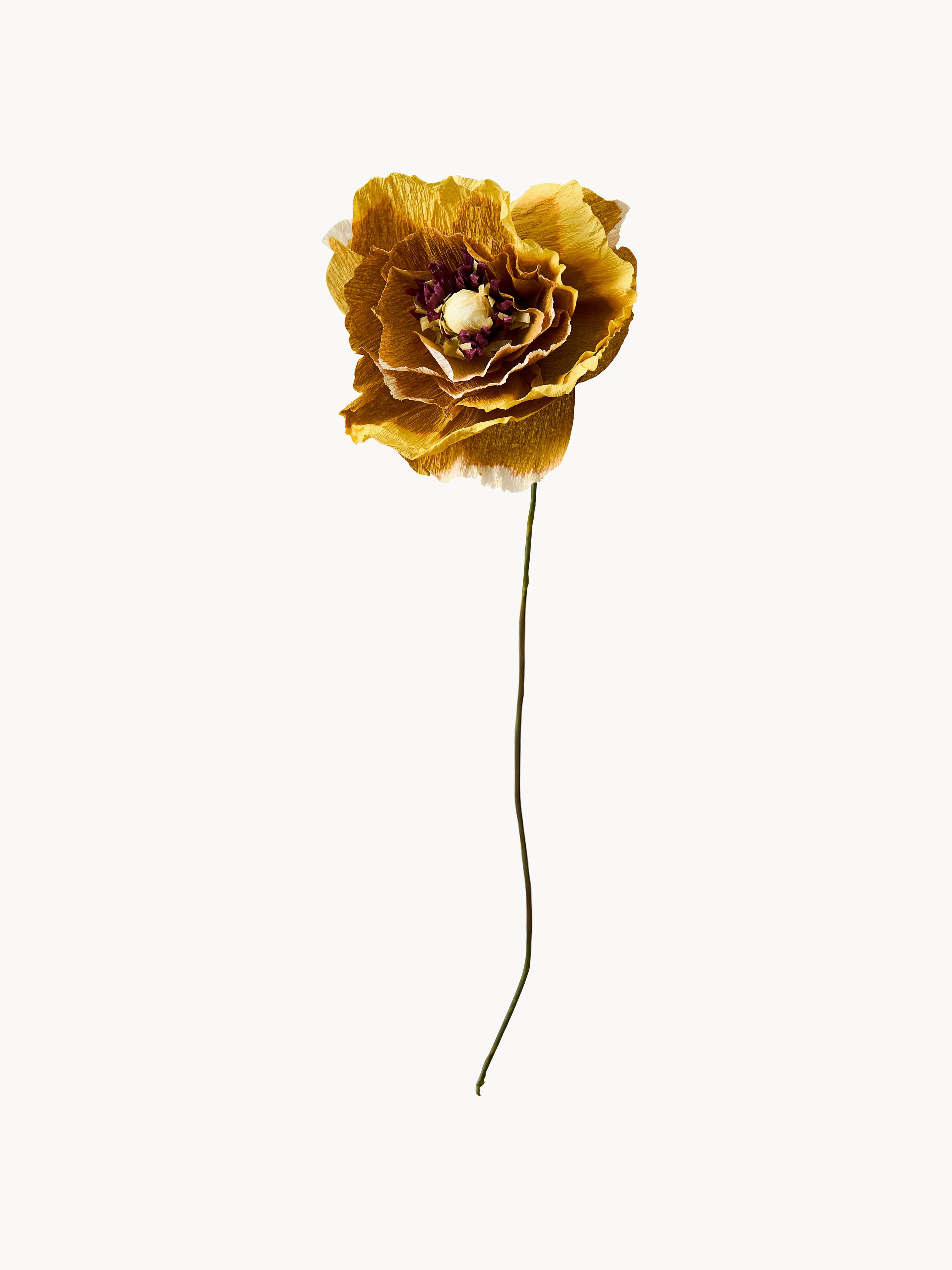 Handgefertigte Kunstblume Ice Poppy