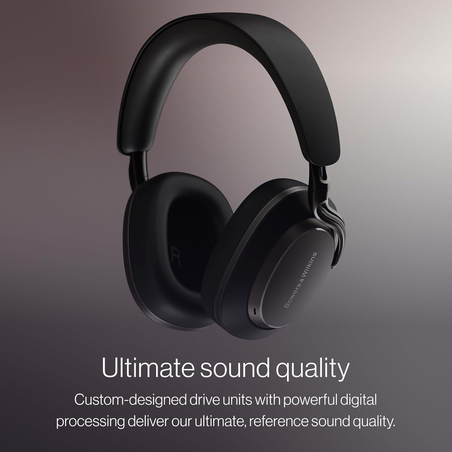 Bowers & Wilkins Px8 S2 Wireless Over-Ear Headphones  Active Noise Cancelling & Transparency Mode  High-Res Playback  30H Playtime with Quick Charge Support  Bluetooth Headphones  Onyx Black