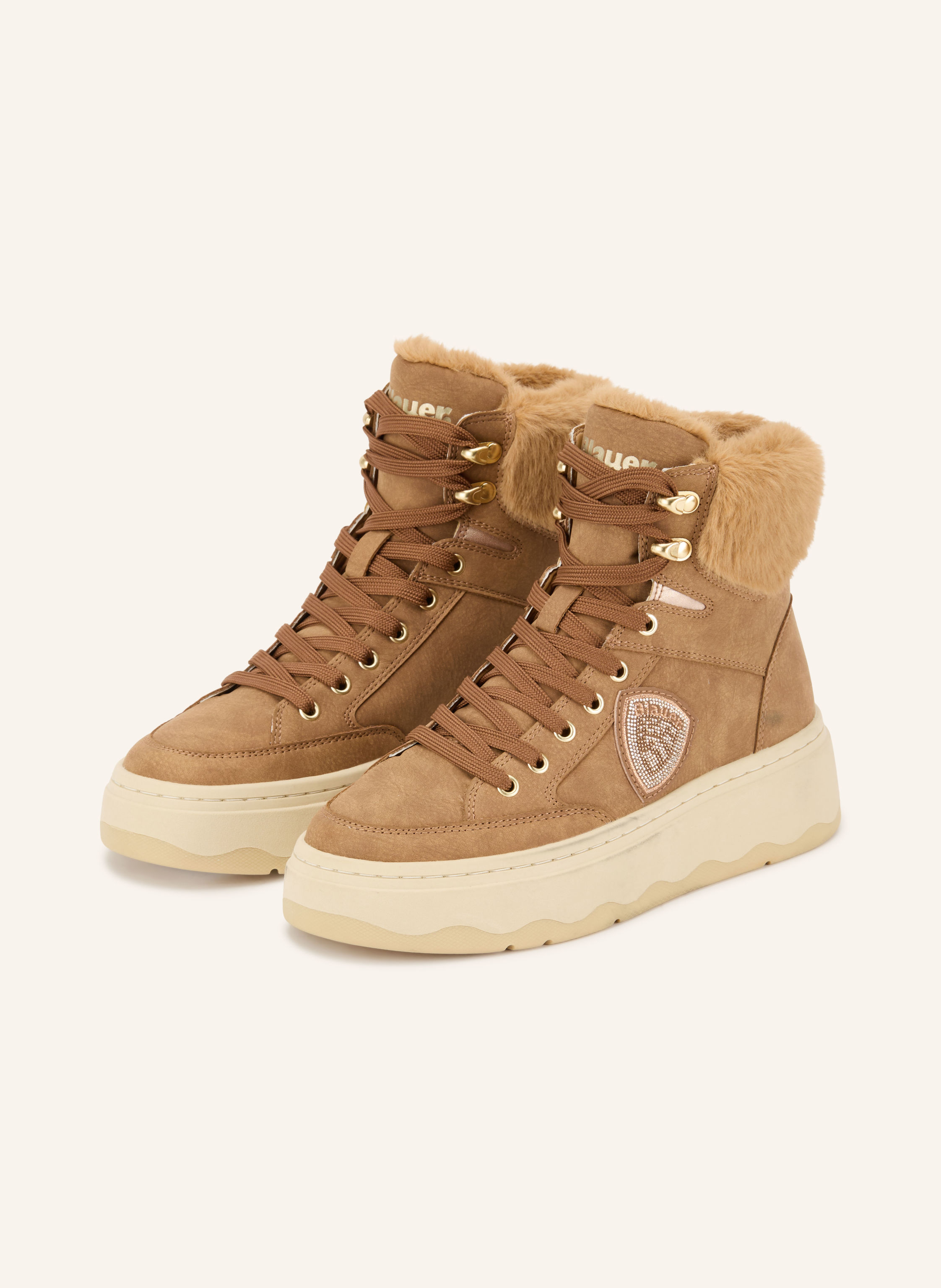 Blauer Hightop-Sneaker MARIBEL