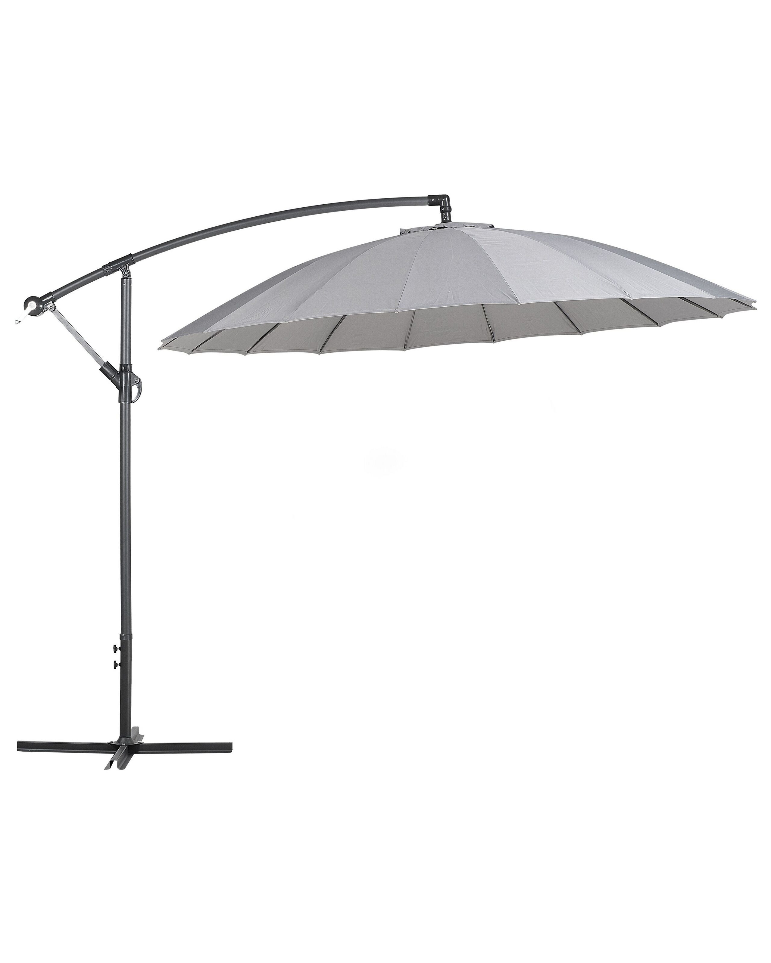 Parasol ogrodowy na wysięgniku ciemnoszary