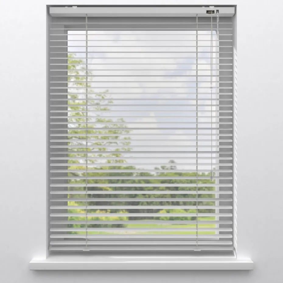 Kwantum Aluminium Jaloezieën | Houten Jaloezieën | Fenstr Aluminium Jaloezie Alix  25mm LichtGrijs