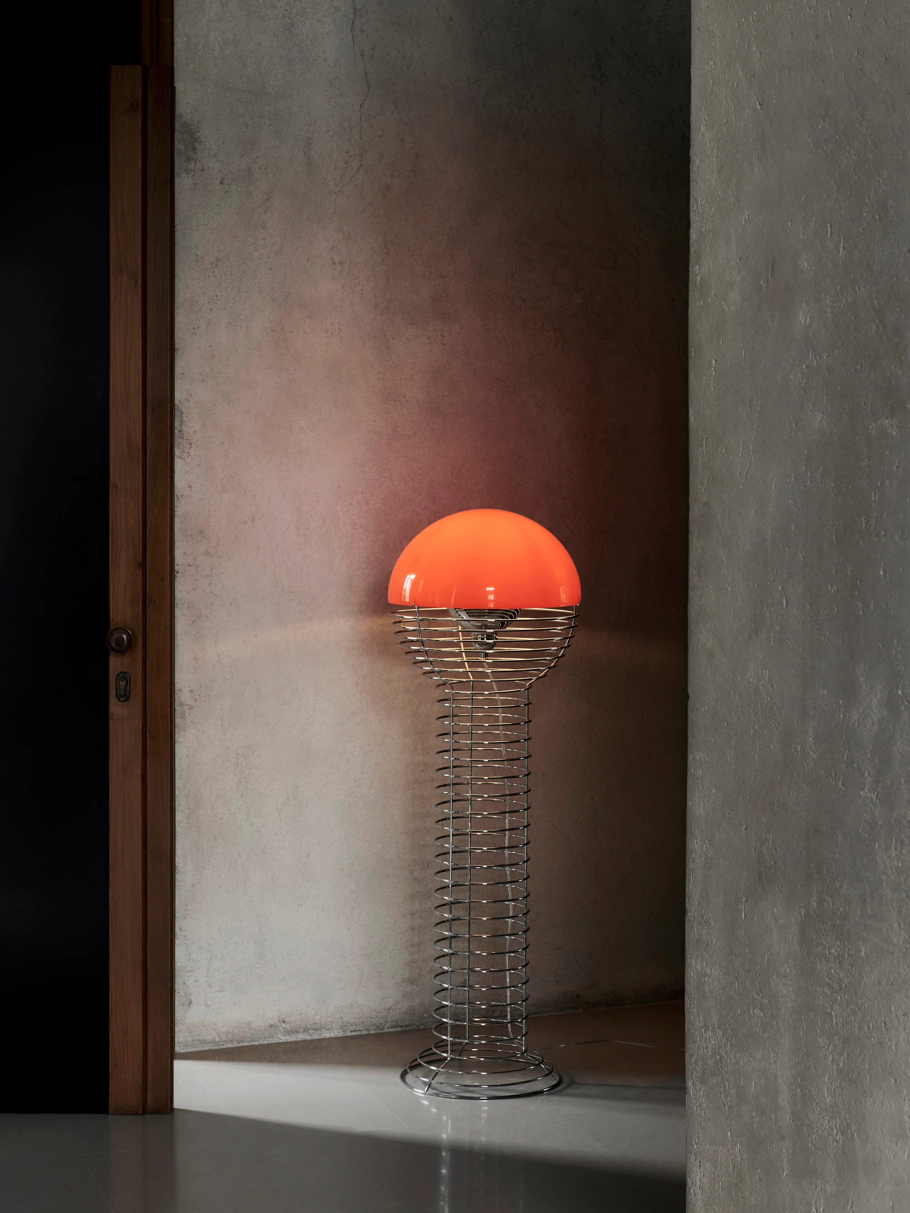 Kleine Stehlampe Wire, Design Verner Panton