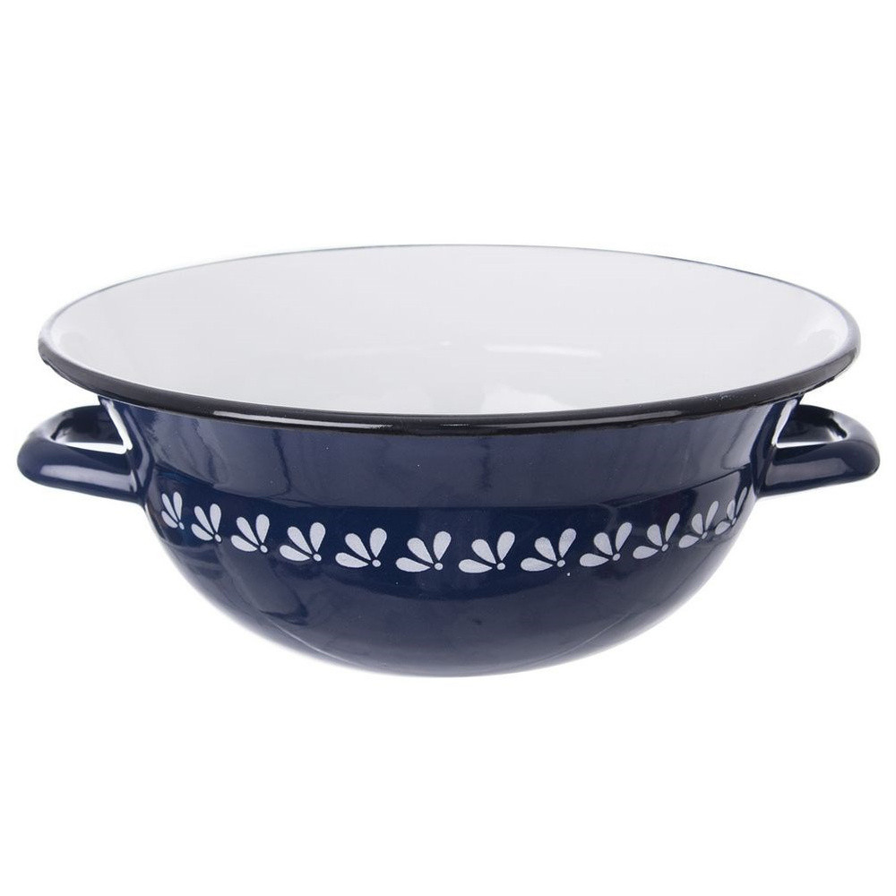 Miska kuchenna emaliowana MODROBILA 26 cm, 2,5 l