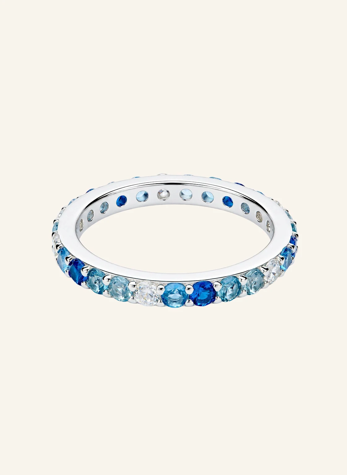 OHH LUILU Ringe TENNIS BLUE GRADIENT by GLAMBOU