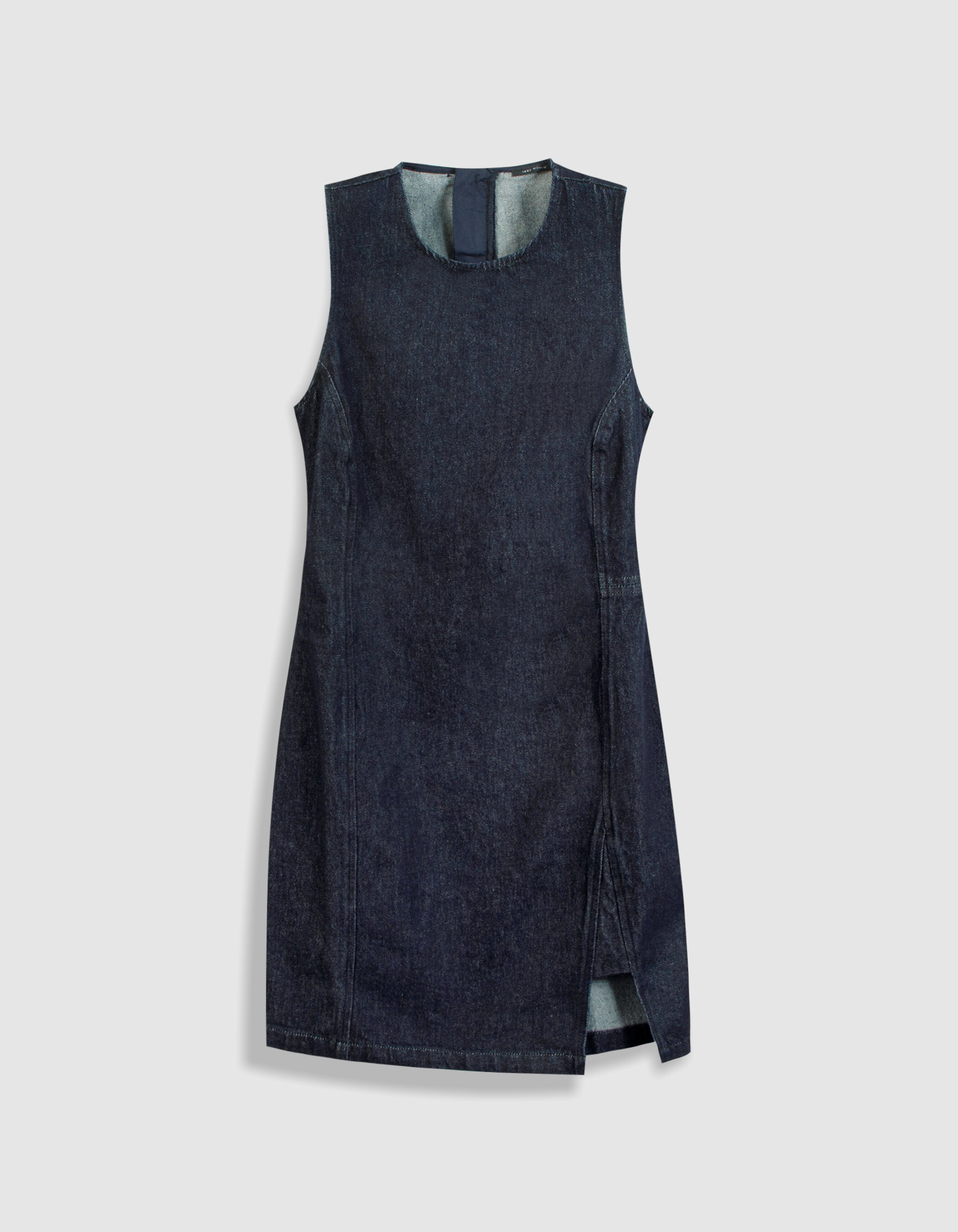 Robe courte en jean sans manches Femme