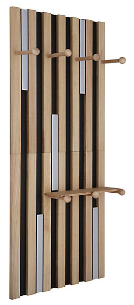 Applique murale métal noir mat, LED DUANE