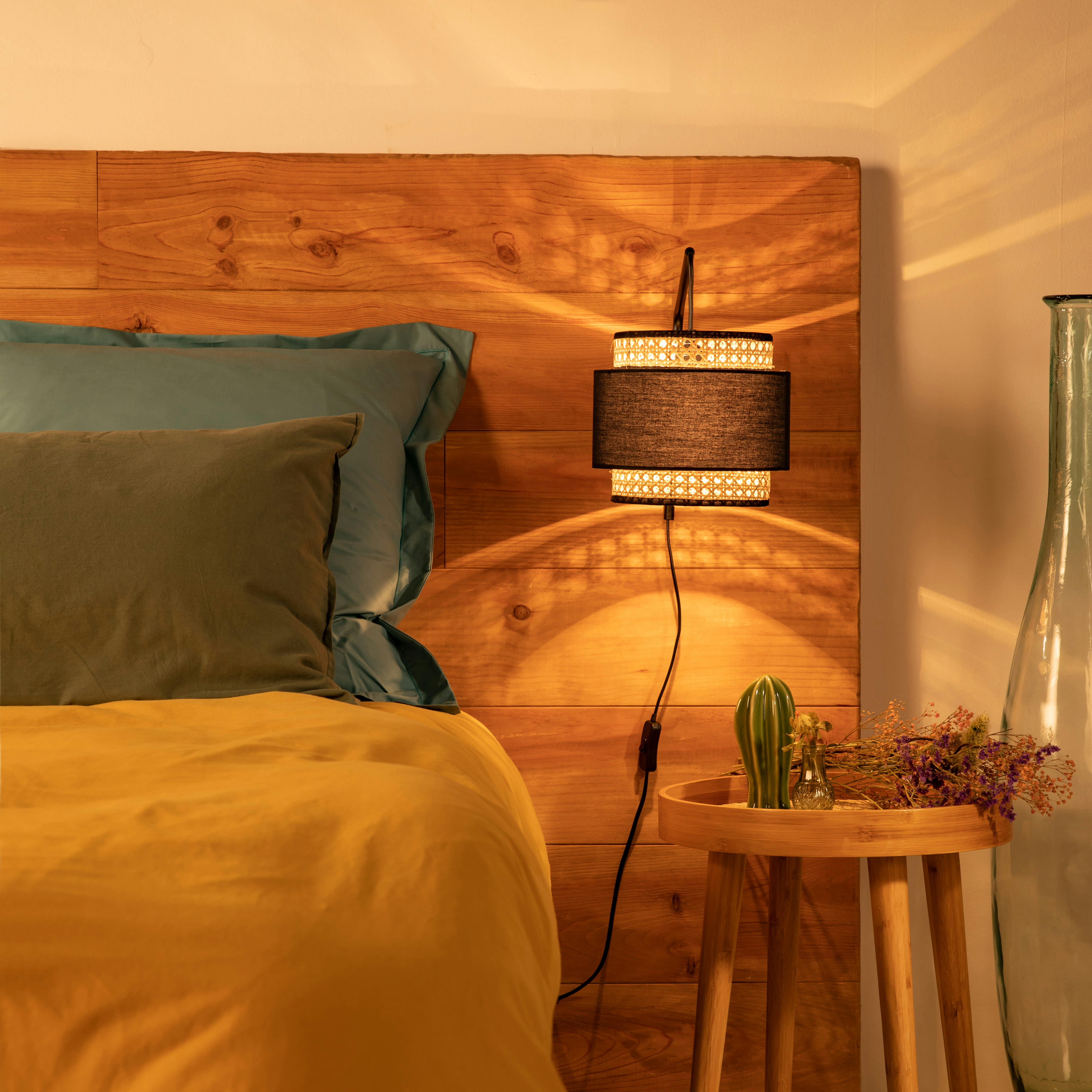 ART - Applique de tete de lit en fabric naturel