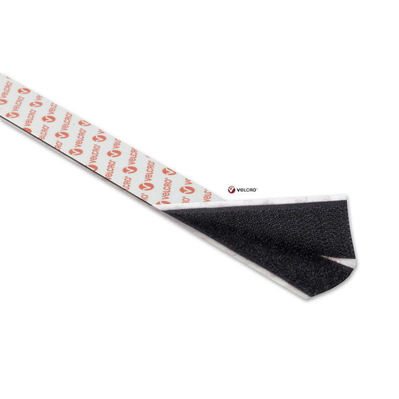 Ruban adhésif auto-agrippant Fixation Extrême noir 20 mm x 0,5 m CHAPUIS