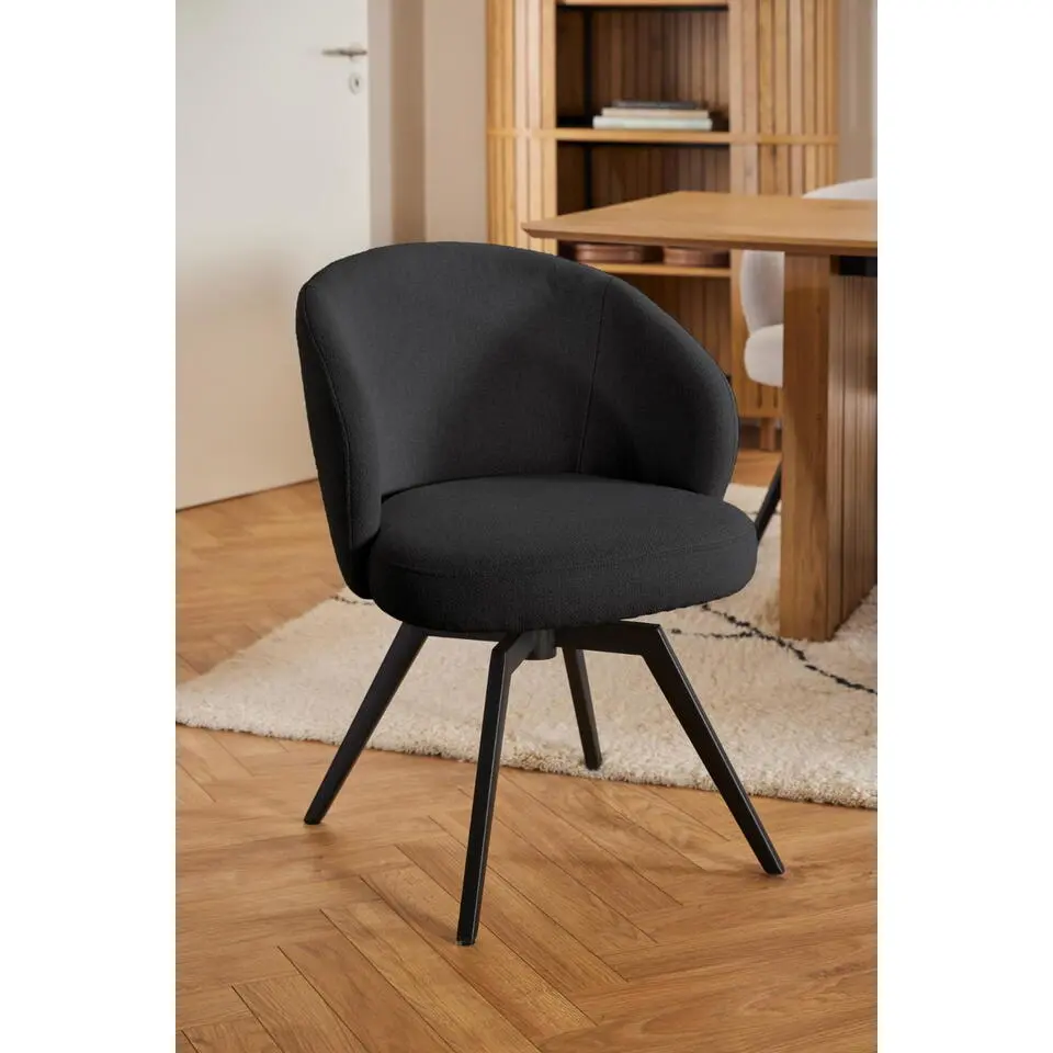 Eetkamerstoel Antraciet - Met Armleuning - Durin