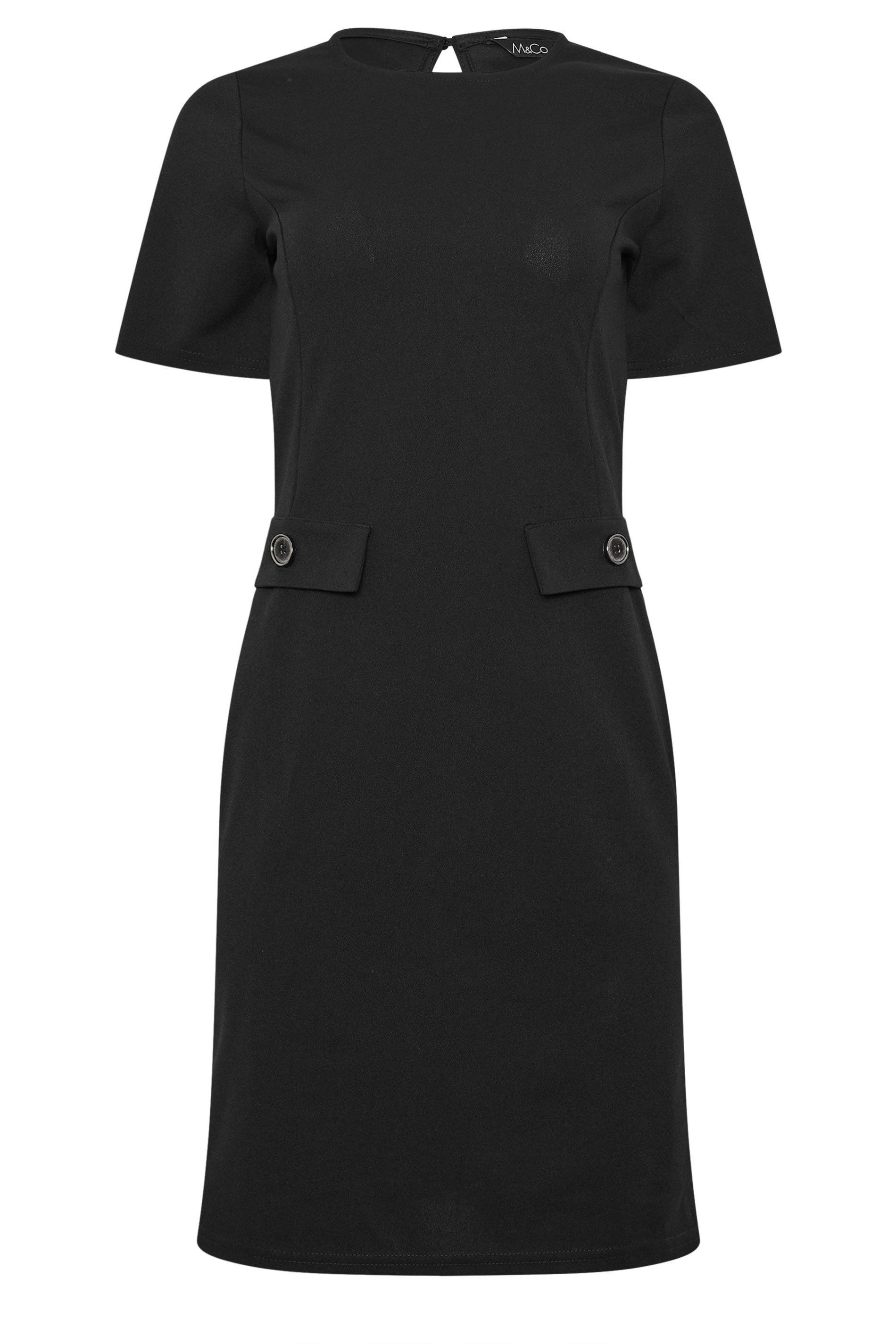 M&Co Button Detail Midi Dress