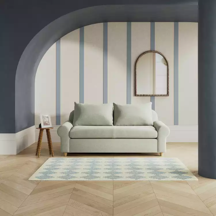 Habitat Whitby Fabric 2 Seater Sofa - Sage Green - Ash Leg