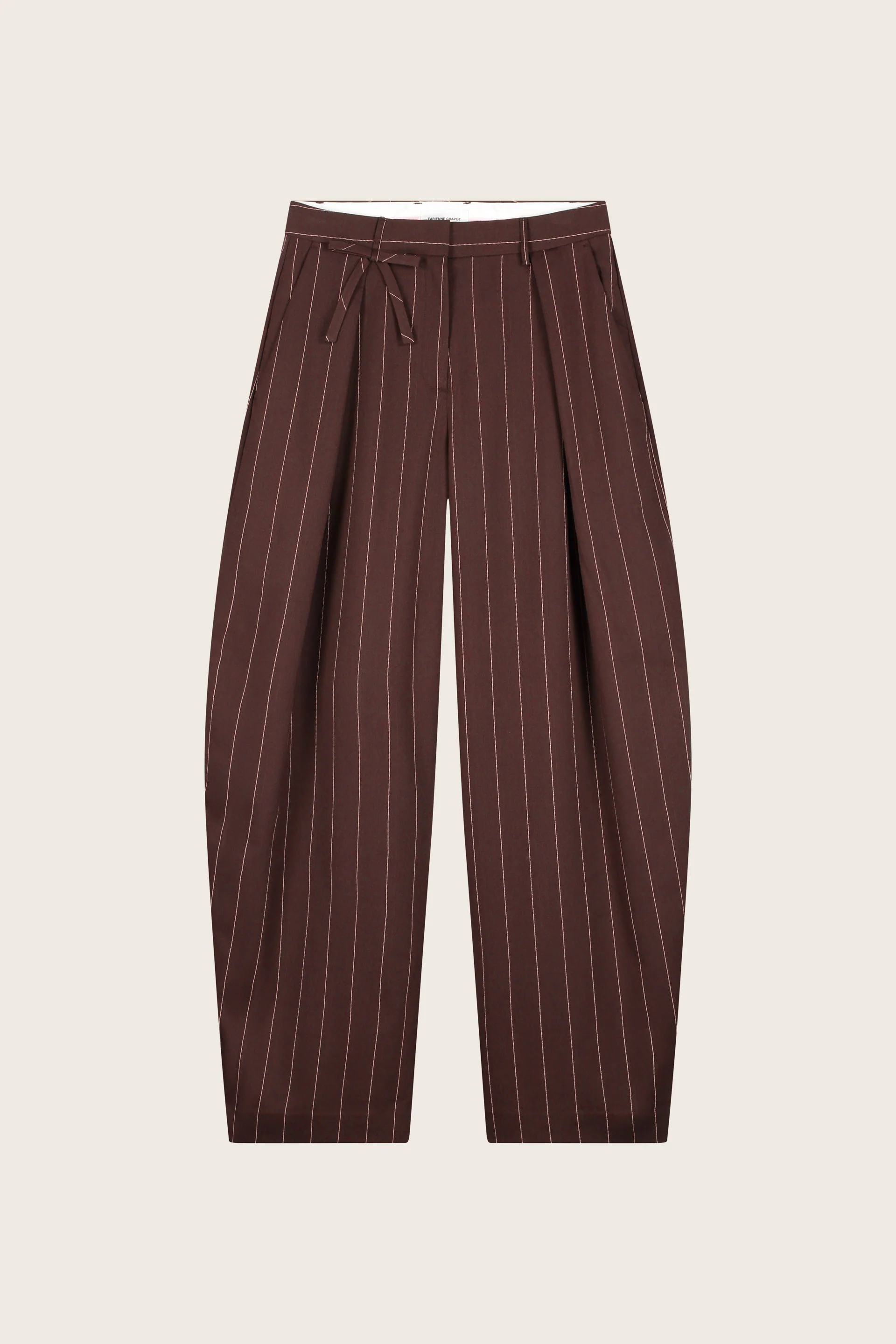 Charlot Trousers | Brown/Pink Rose