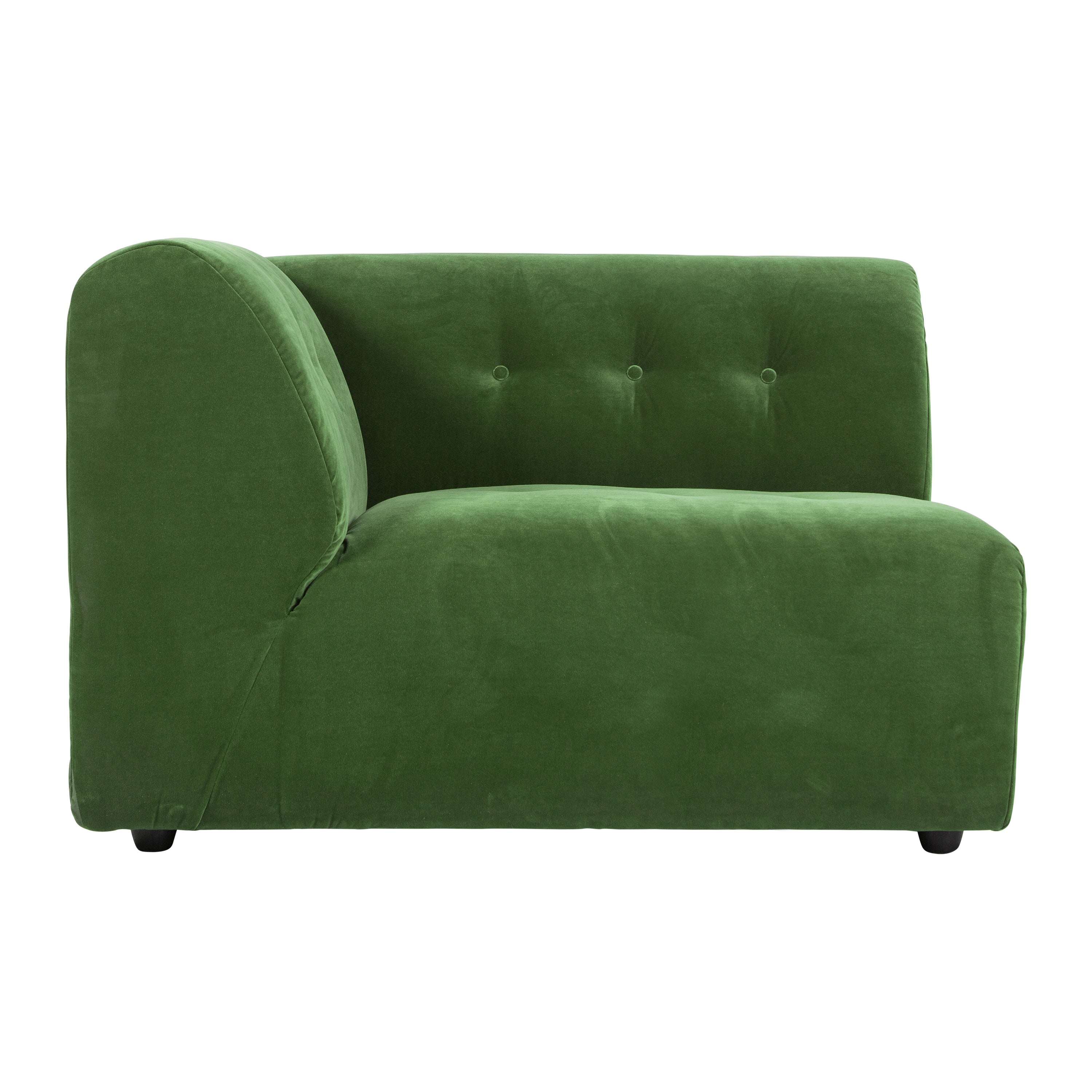 HKliving Vint Bank Element - 1,5-zitsbank Links - Royal Velvet - Groen
