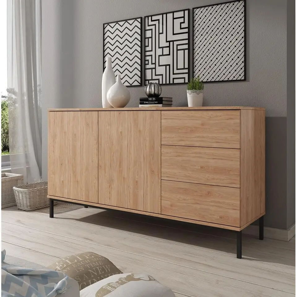 Meubella - Dressoir Queen - Eiken - 150 cm
