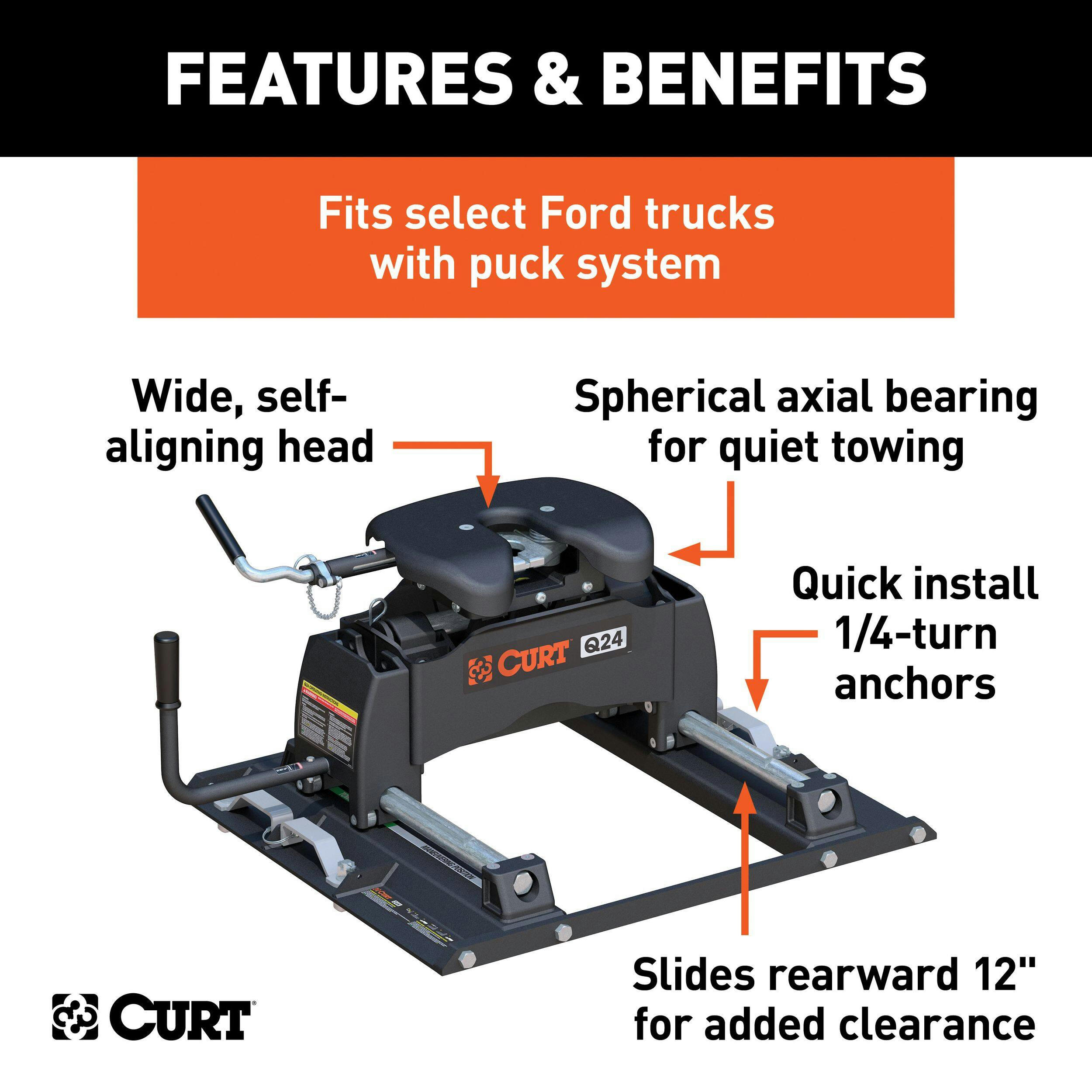 CURT Q24 5th Wheel Slider Hitch