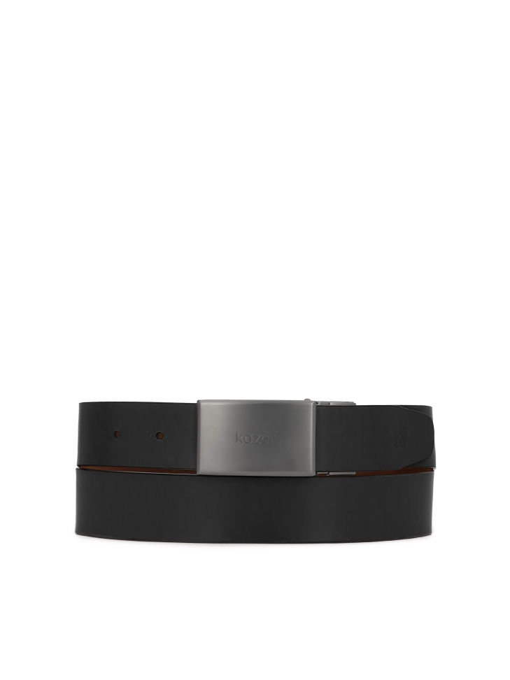 Double-sided strap with matte full buckle