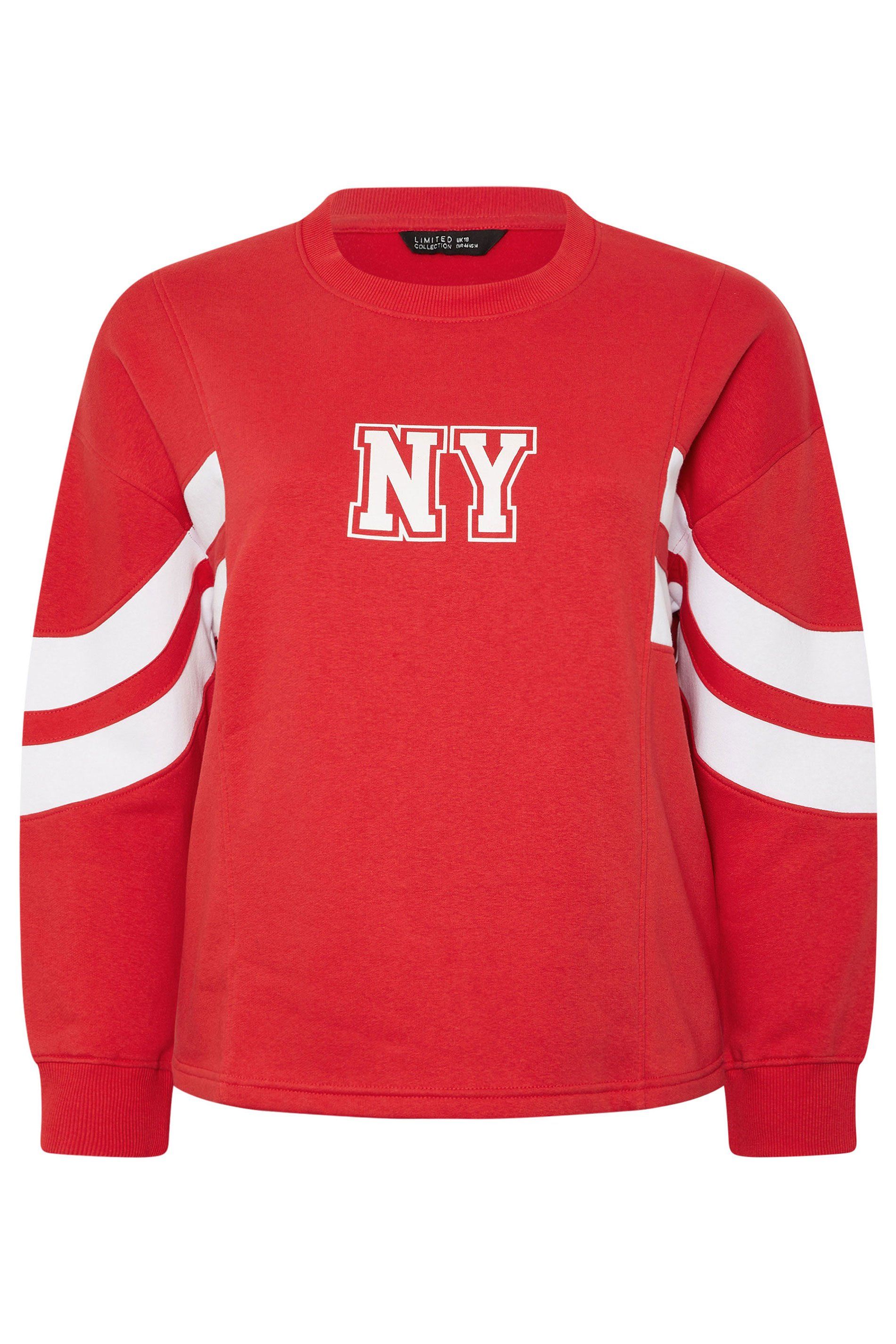 Yours NY' Stripe Sweatshirt
