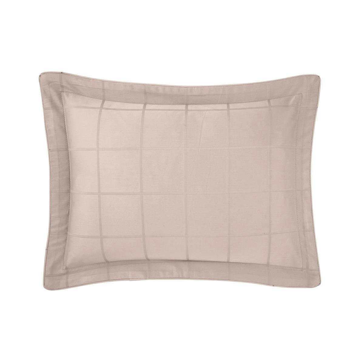 BAPTISTE - Taie d'oreiller en satin de coton gris 30 x 40 cm