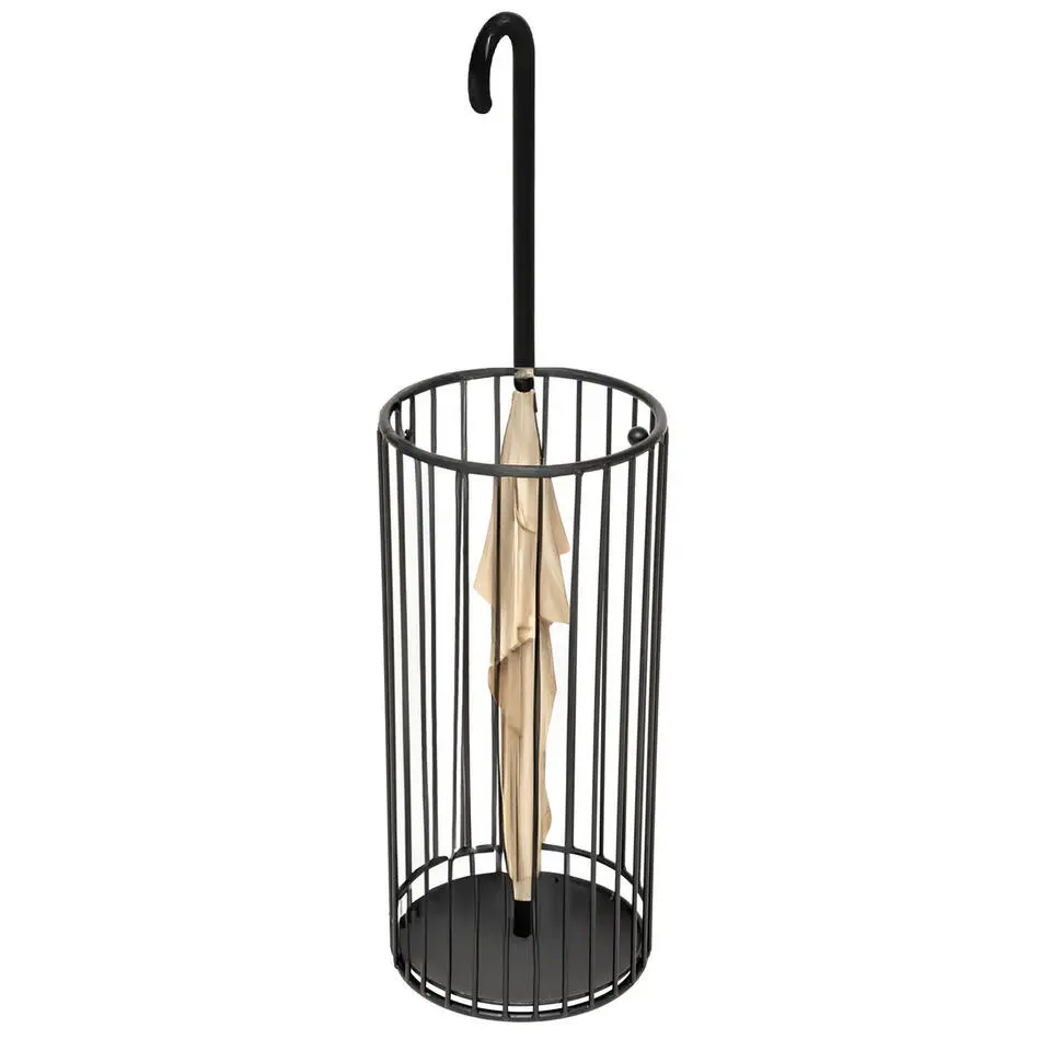 5Five Paraplubak/houder Victorian - zwart - metaal - D21 x H47 cm