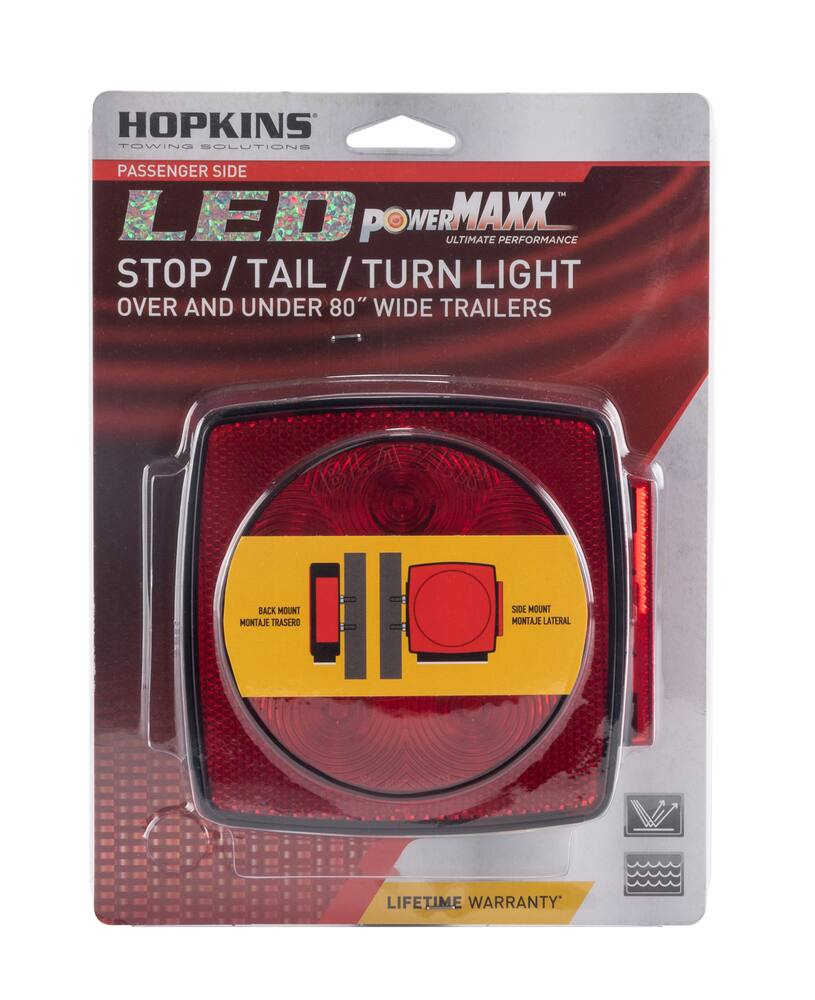 Hopkins Towing Solution LED RH Submersible Square Light with Try Me Button