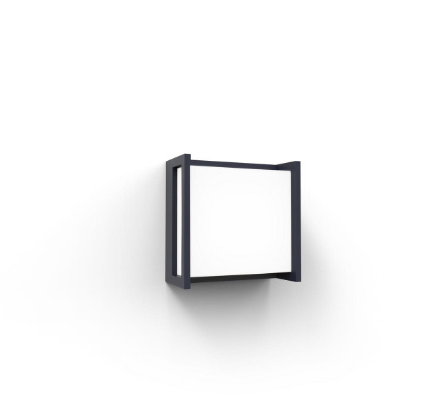 Kinkiet zewnętrzny QUBO 4000K szaro-biały LED 1x9.5W 850lm IP54 Lutec