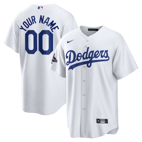 Los Angeles Dodgers Nike 2024 World Series Champions Home Custom Replica Jersey - White