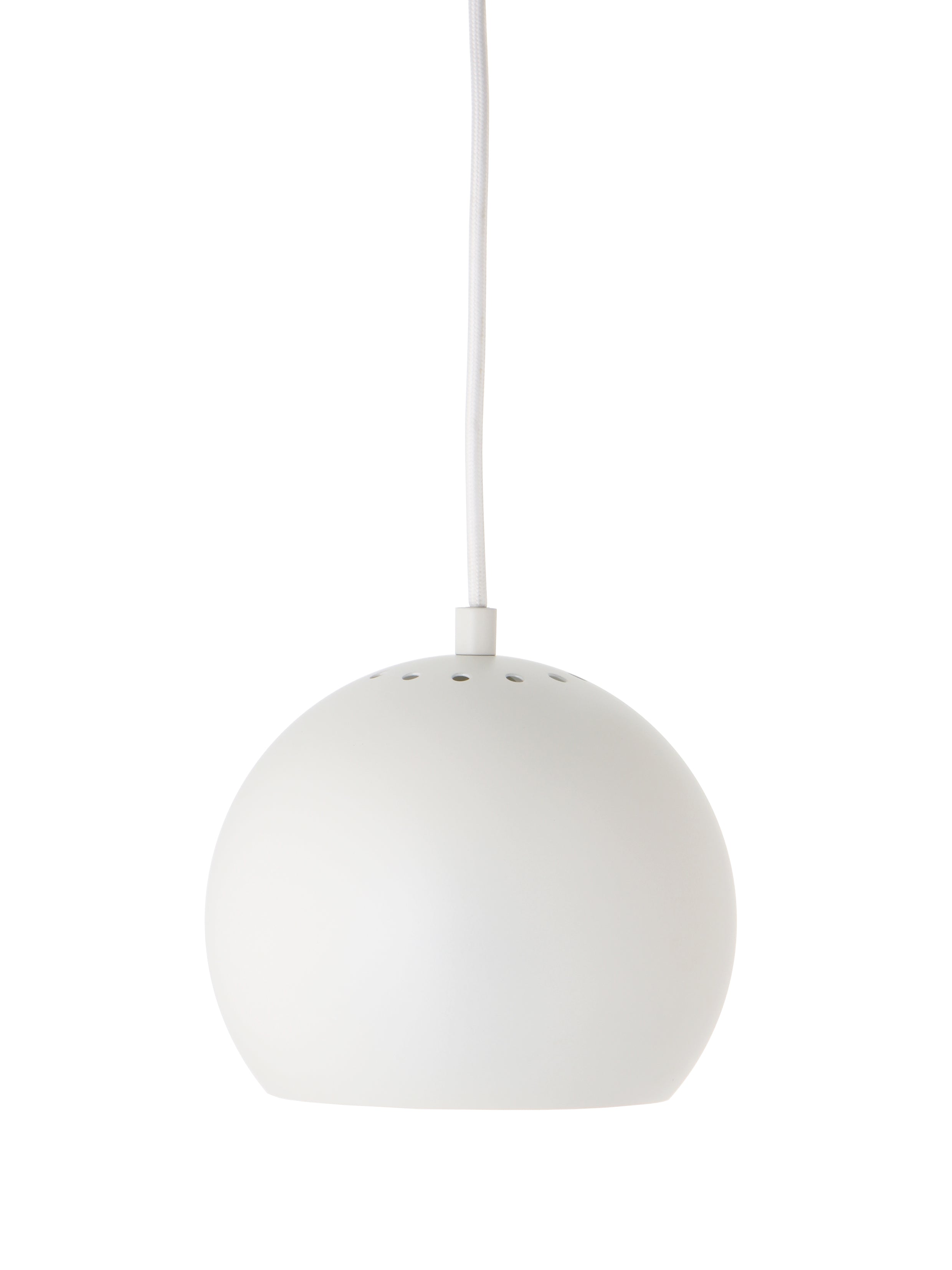 Frandsen hanglamp Ball - wit - 18x18x15cm