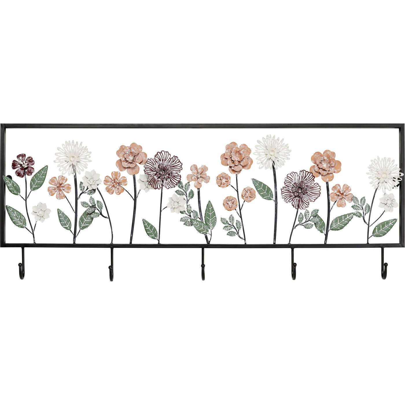 Kare Design Wand Kapstok ingelijste bloemen