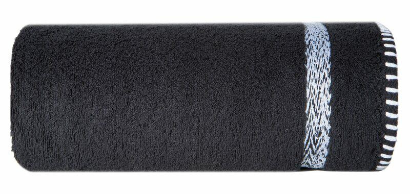 Ręcznik 50x90 Viera czarny frotte 500g/m2