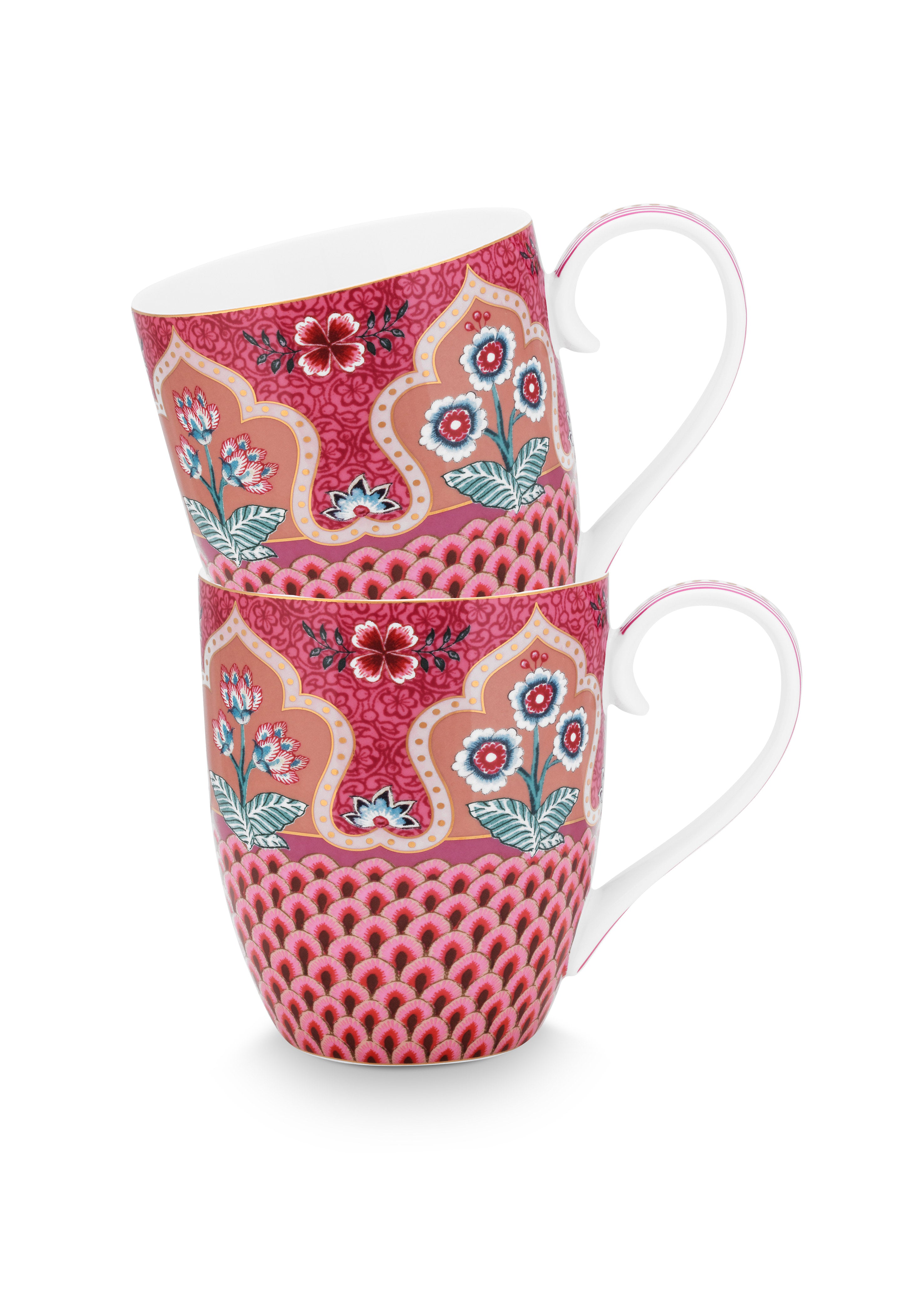 Pip Studio - Flower Festival Mokken - Servies set van 2 - 450ml