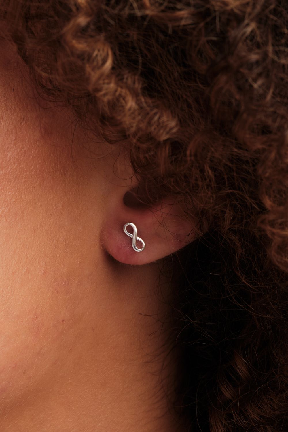 Simply Silver Simply Silver Sterling Silver 925 Mini Infinity Stud Earrings