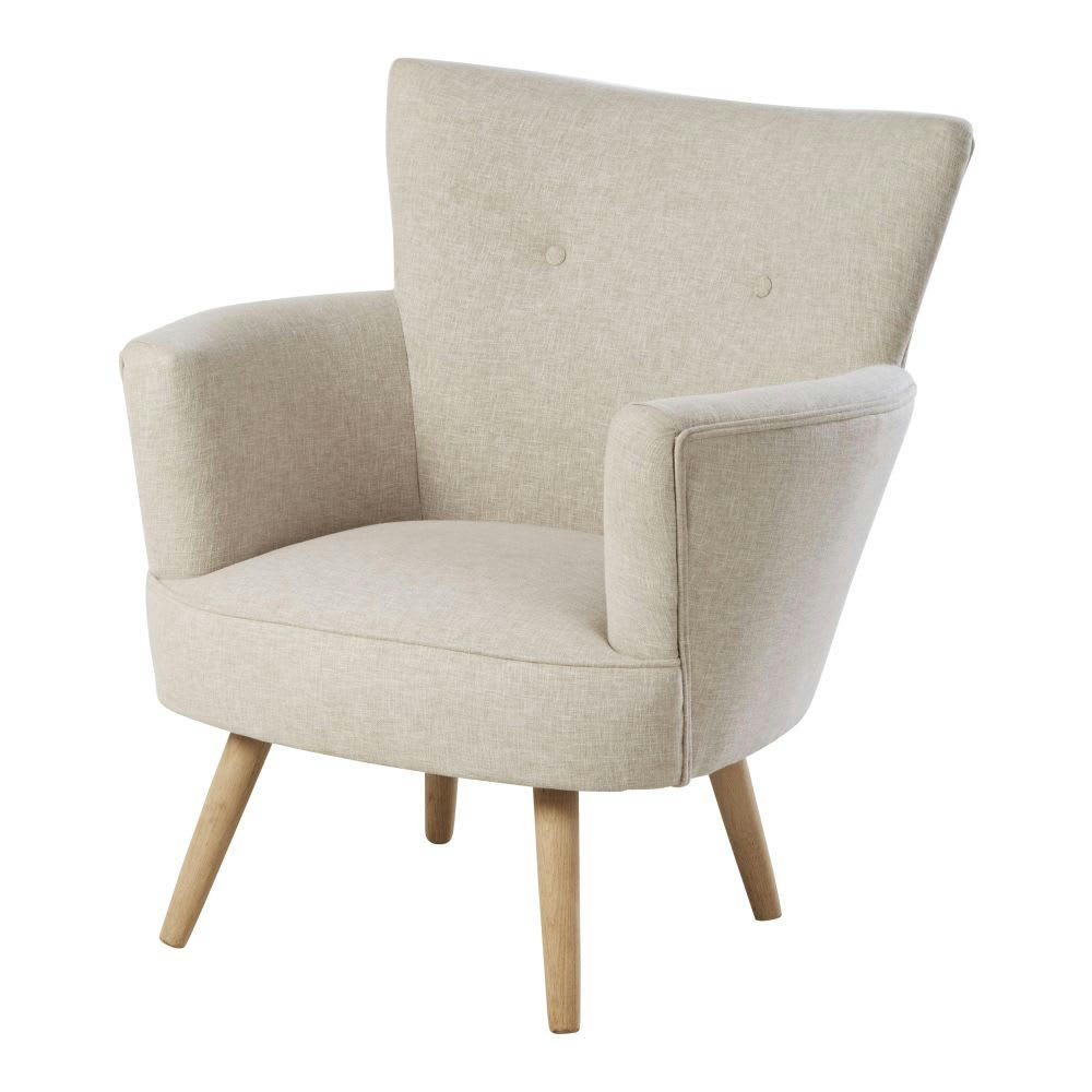 Sao Paulo - Fauteuil vintage beige