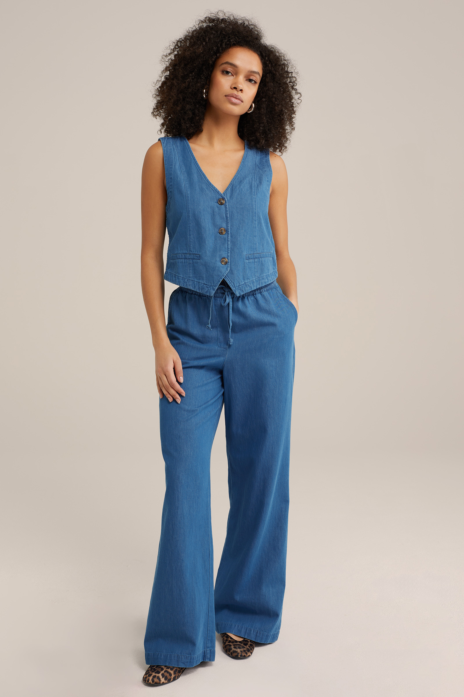 Dames Regular fit denim gilet