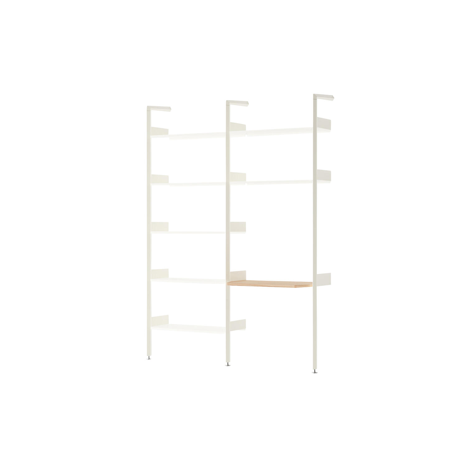 Rombe IF1 & IF5 Shelving System Configuration B, alabaster