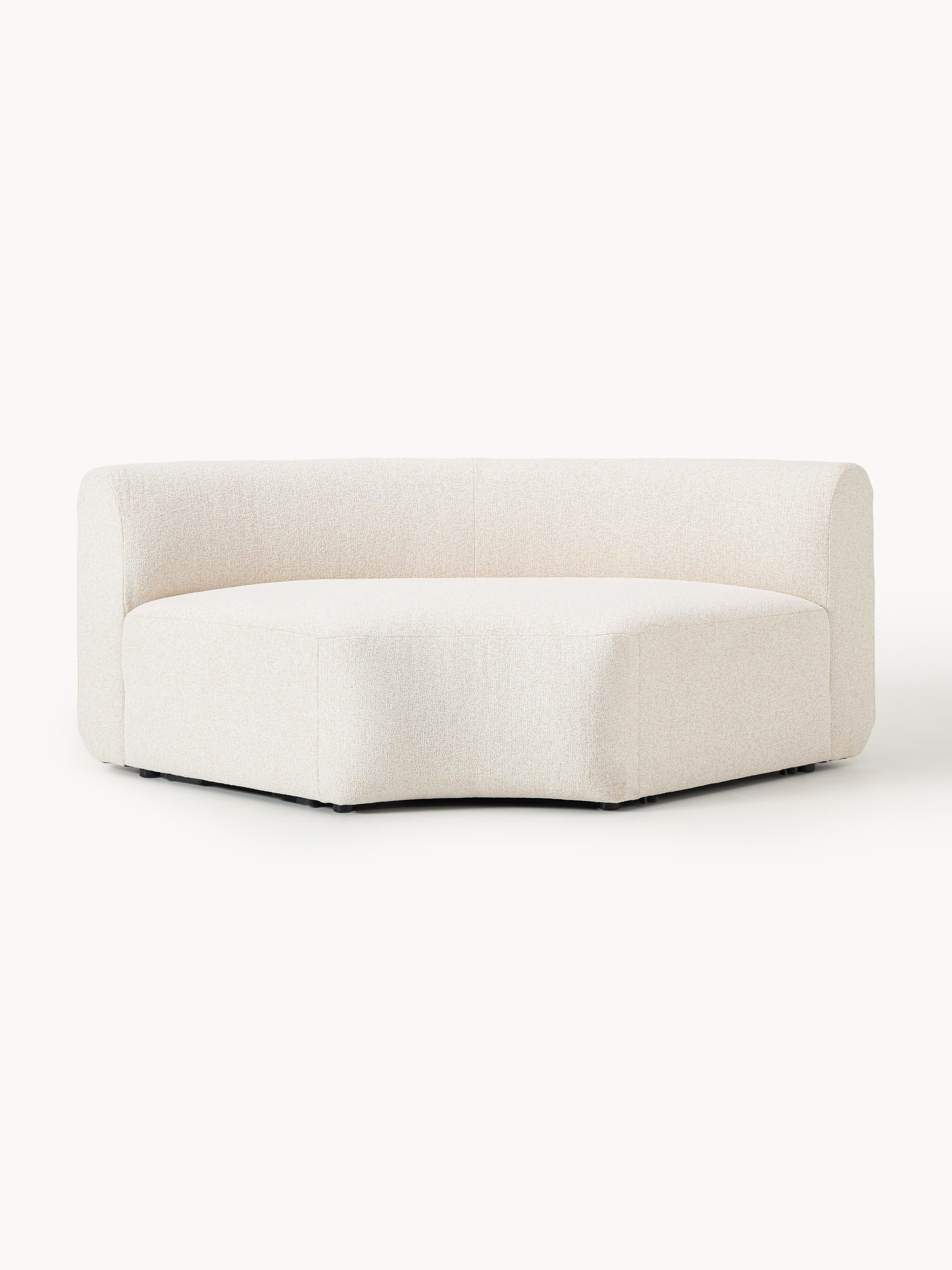 Rundes Bouclé-Eckmodul Sofia