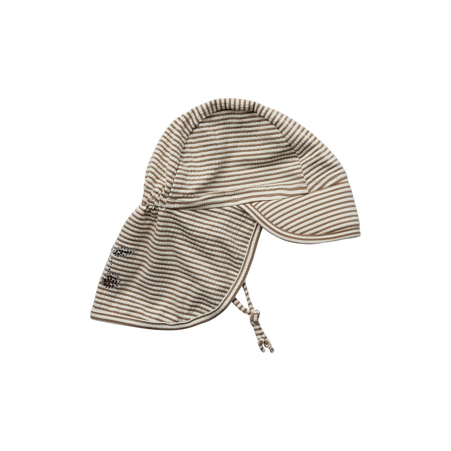 SisiKB Swim Hat, warm stone stripe