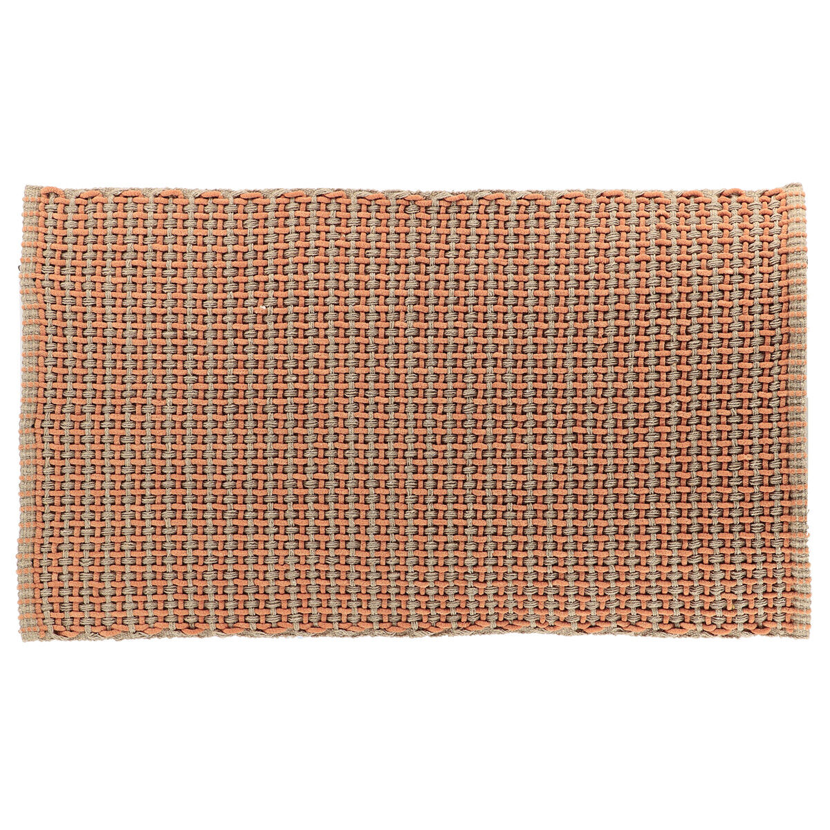 Tapete wc MIMETISME taupe em algodão 50x90cm