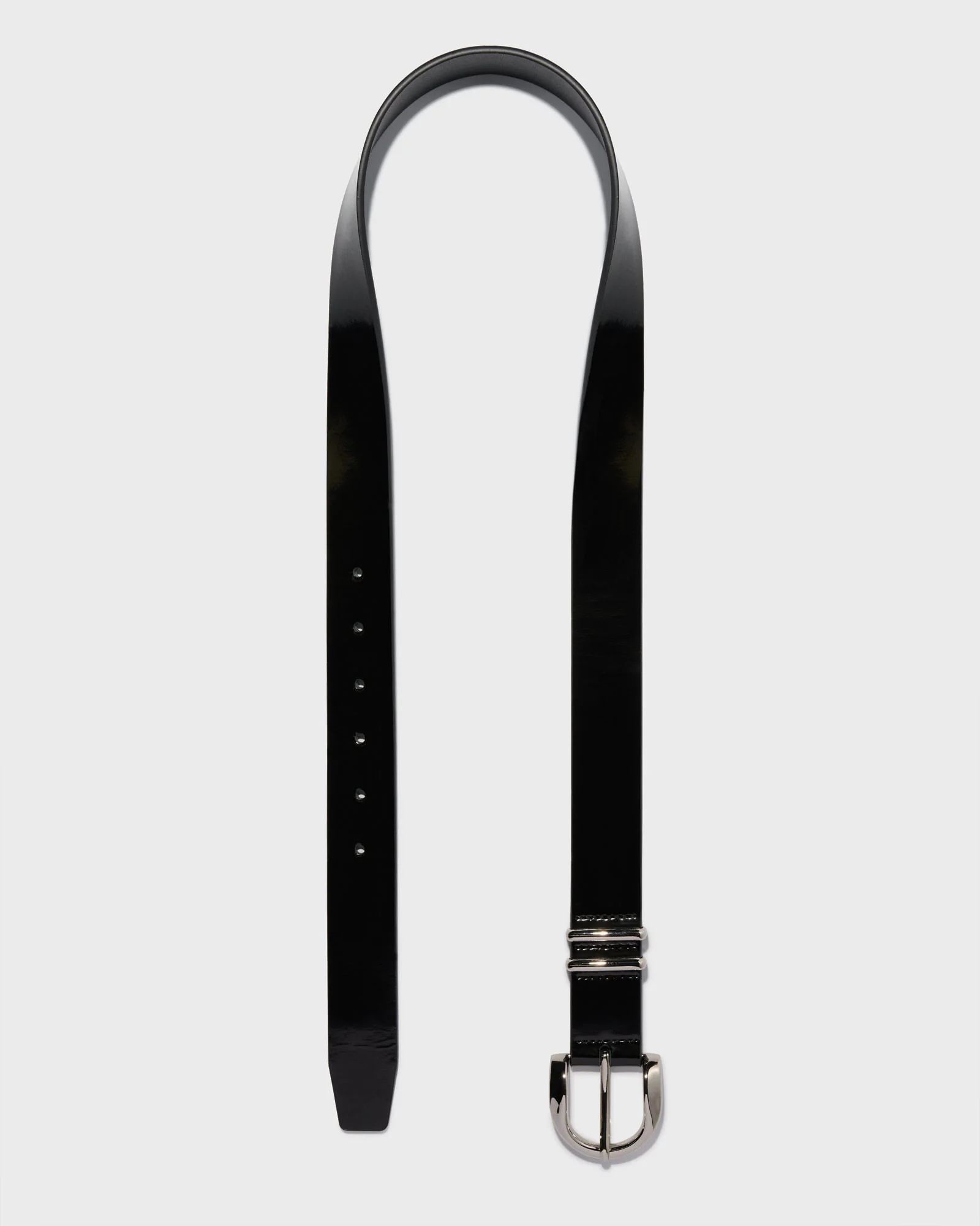 Patent Leather Boyfriend Belt