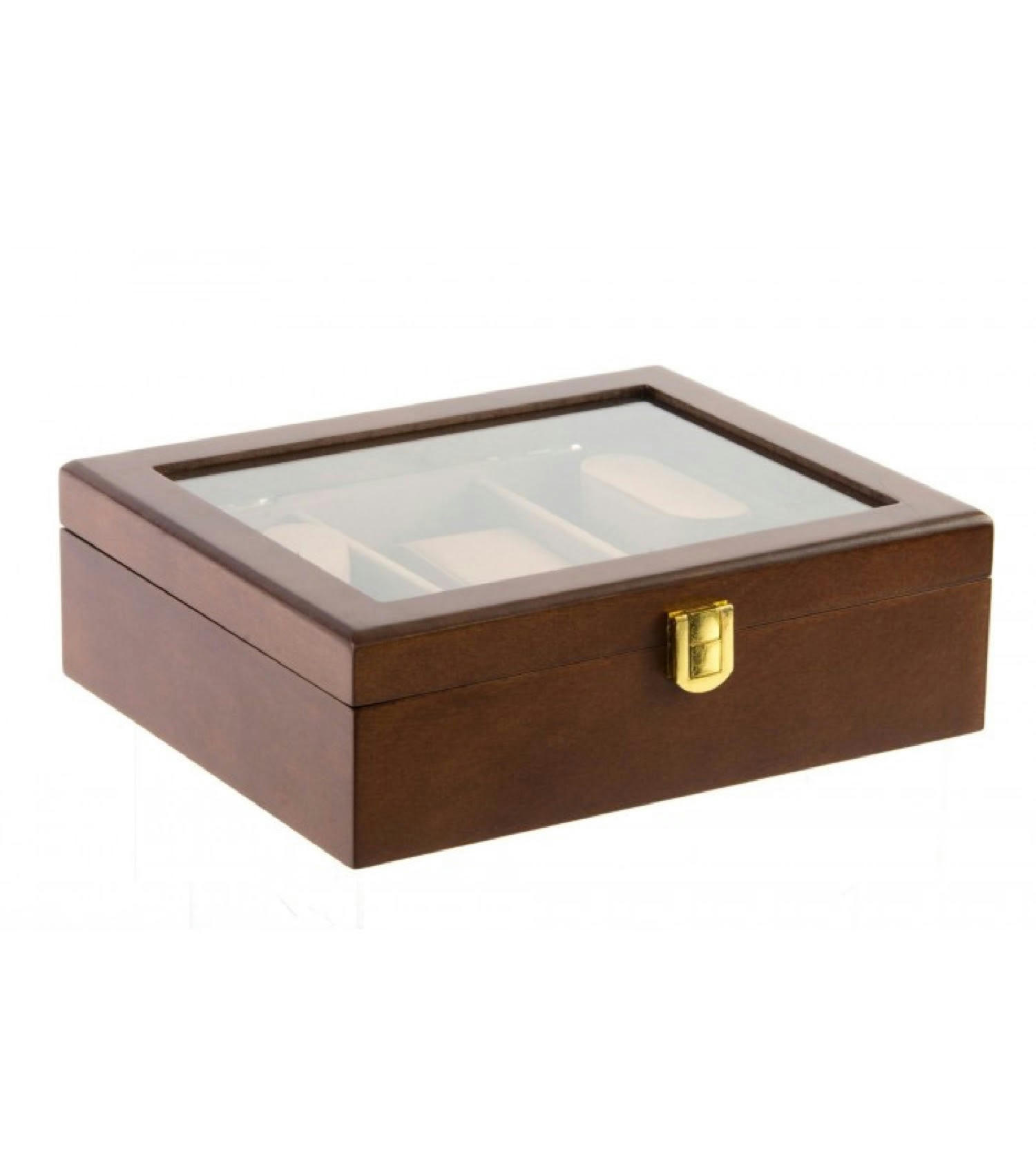 - Coffret de rangement pour montres et bagues 21x18cm