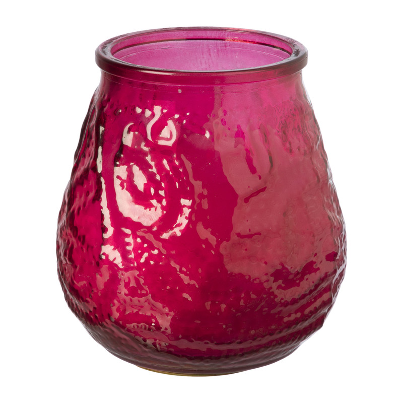 Citronella kaars in glas - diverse kleuren - &Oslash;9x9.8 cm