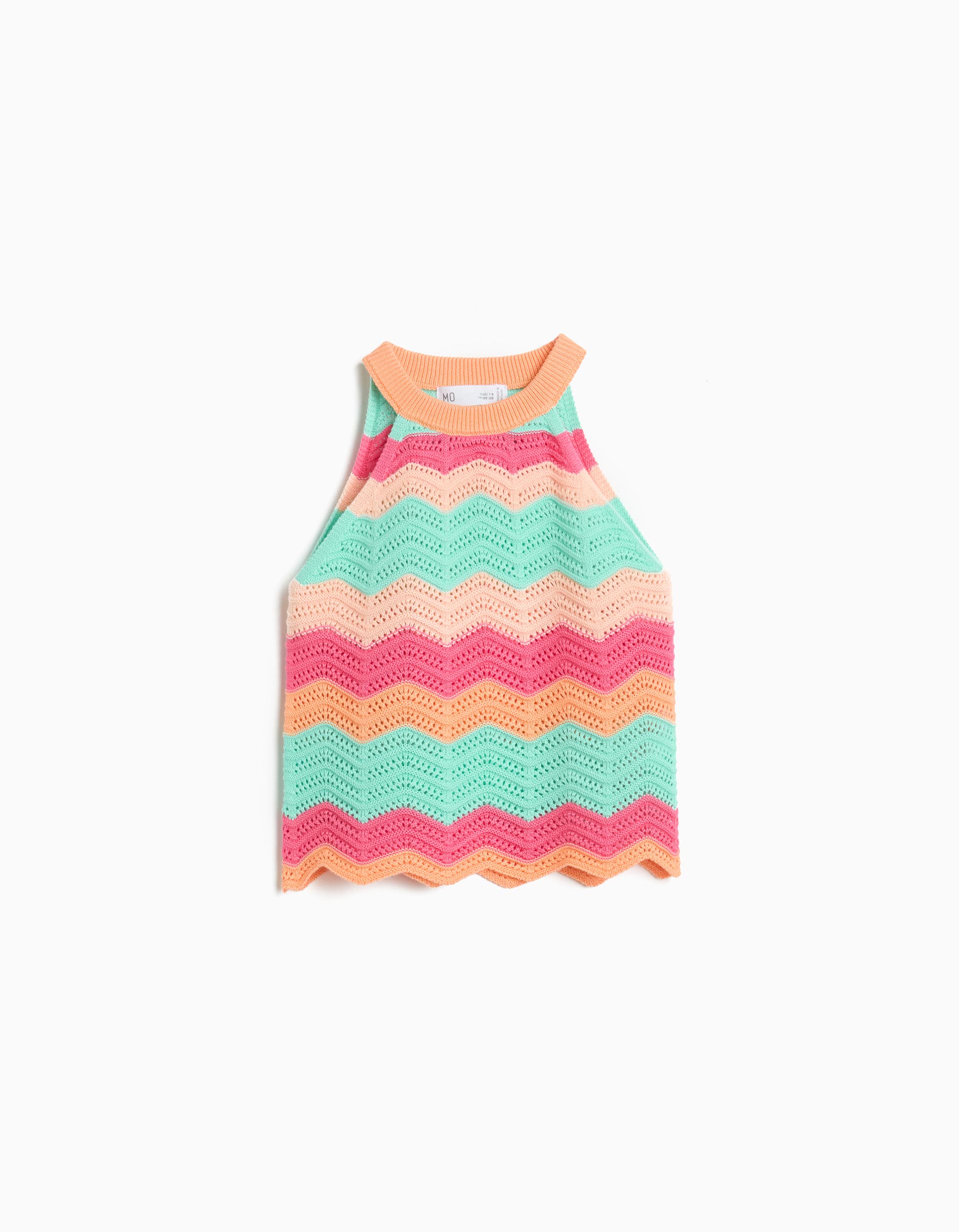 Top Crochet, Menina, Laranja Claro