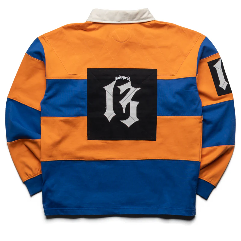 Godspeed New York Classic Field Rugby Shirt - Orange/Blue