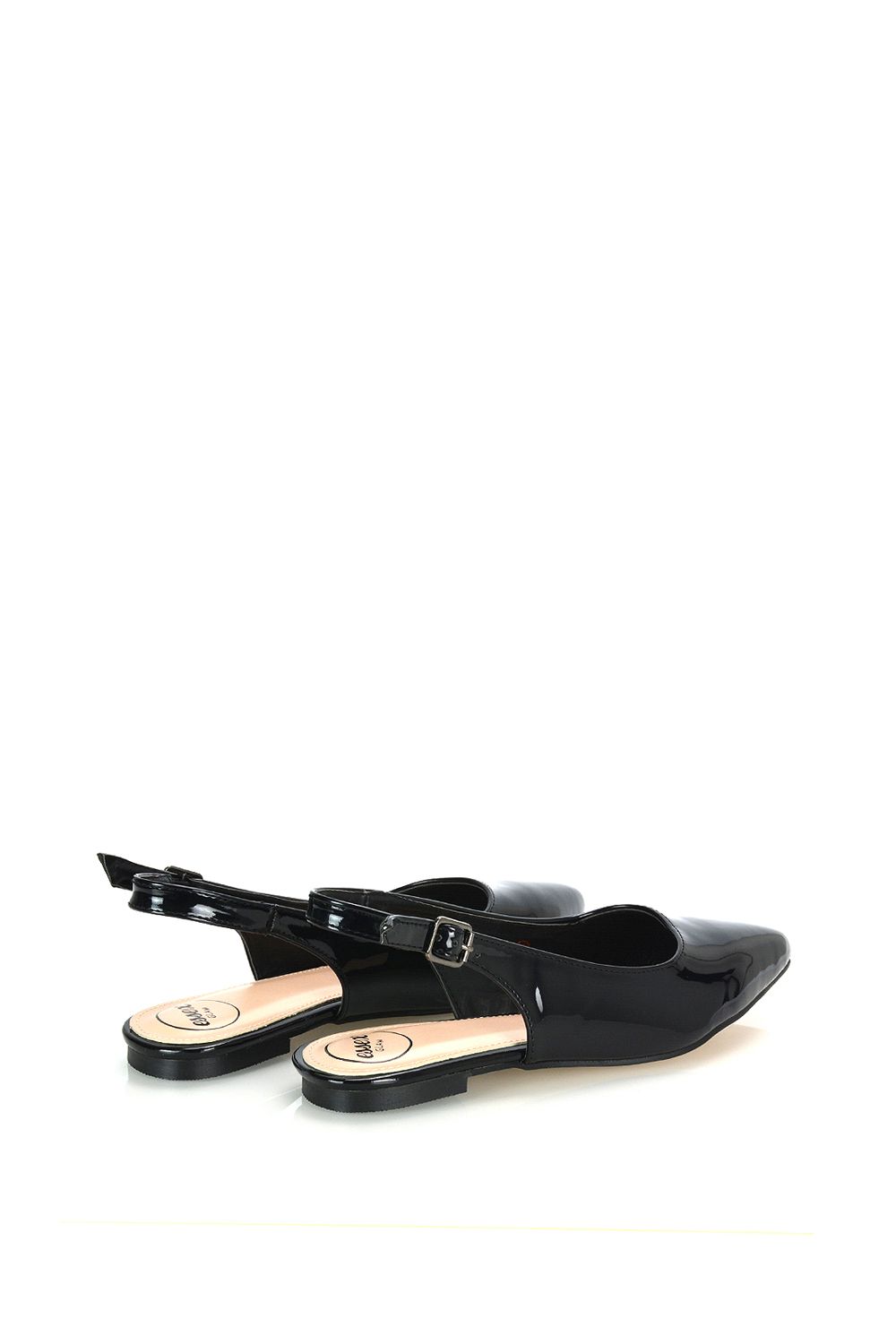 XY London Mindy' Pointed Toe Slingback Flat Ballerina Pumps