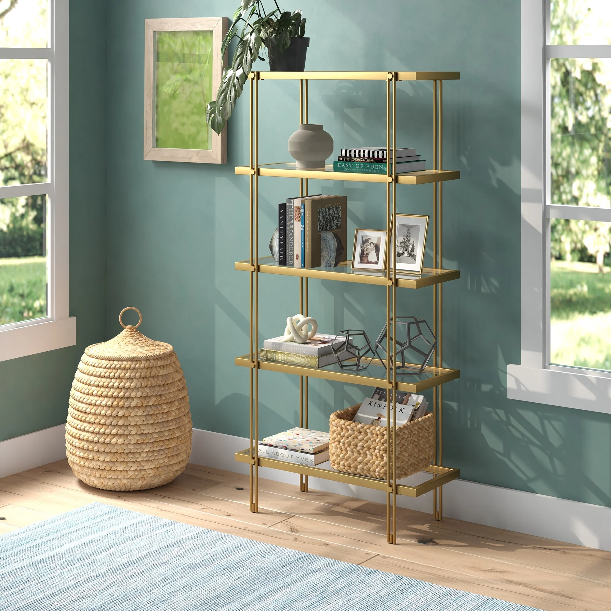 Inez 68'' Tall Rectangular Bookcase