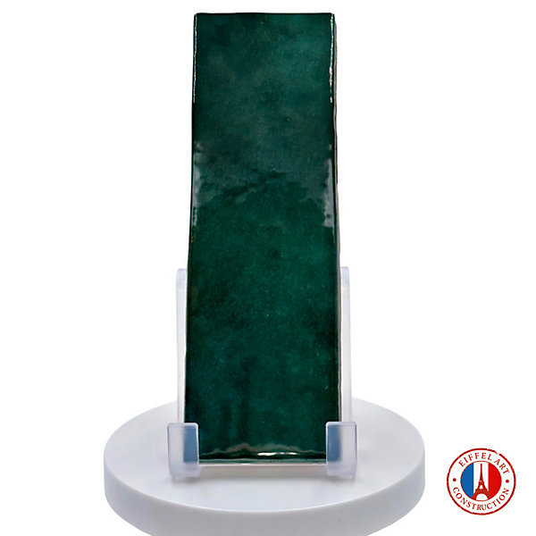 Carrelage mur effet zellige bejmat vert 6,5x20 cm ARTISAN MOSS GREEN