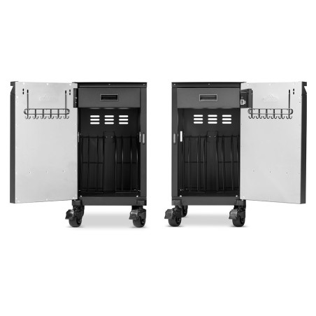 2 meubles de rangement noir mat pour barbecue gaz Prestige Phantom - Napoléon
