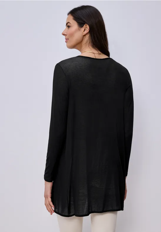 Langarm Jacke in offener Passform