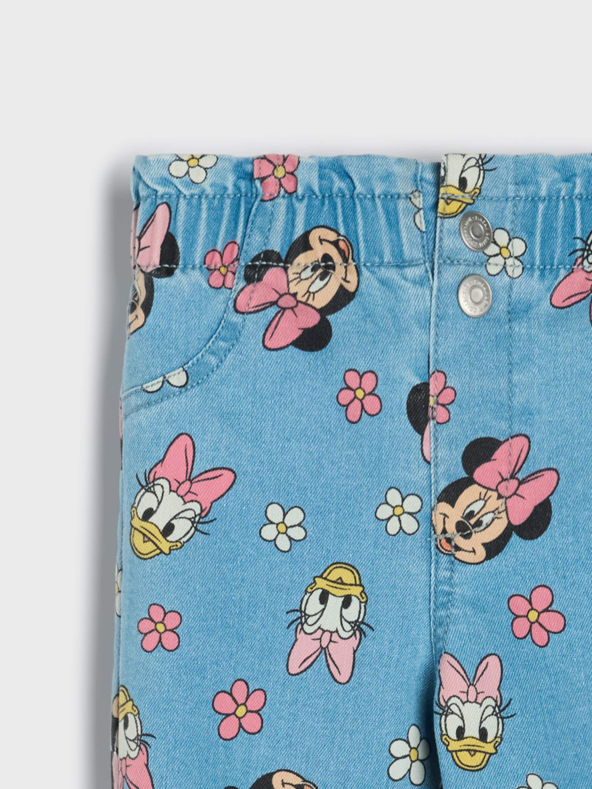 Jeansy pull on ze wzorkiem Disney