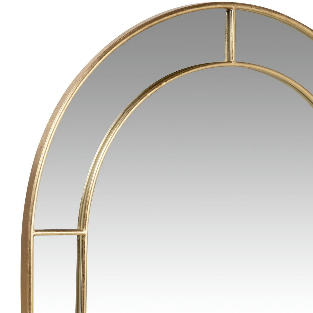 MALAYA - Miroir arche en métal doré 70x100