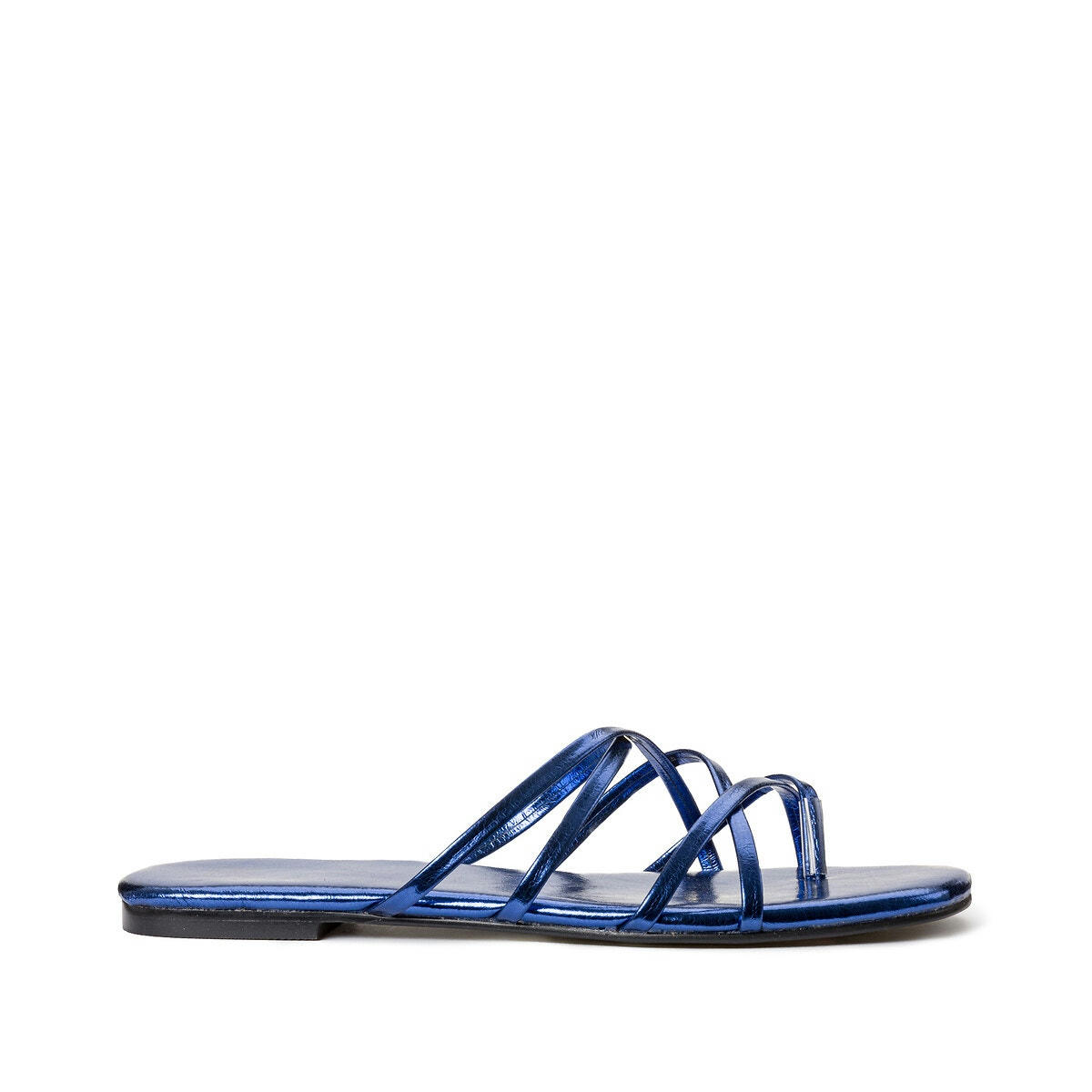 Mules plates entre-doigt